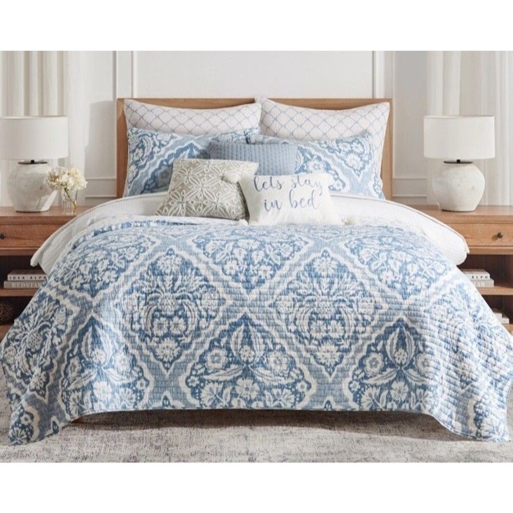 Levtex Home 3PC Full/Queen Becker 100% Cotton Quilt And Shams Set
